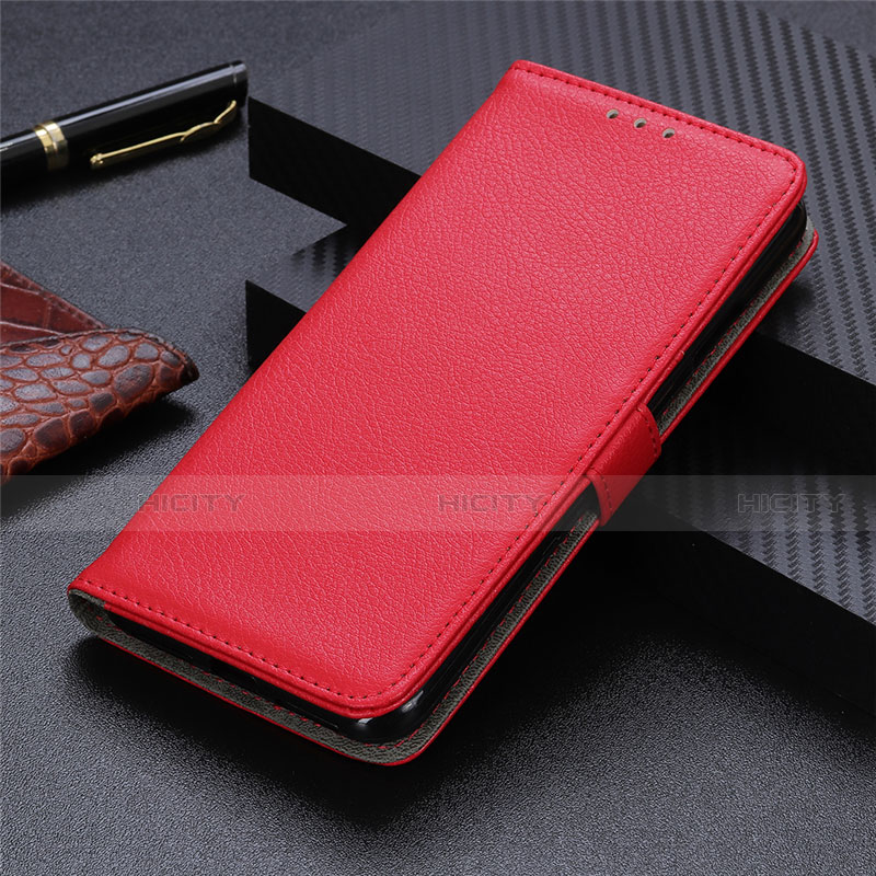 Custodia Portafoglio In Pelle Cover con Supporto L07 per Realme 7 Rosso