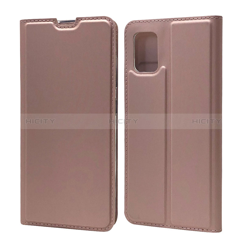 Custodia Portafoglio In Pelle Cover con Supporto L07 per Samsung Galaxy A71 4G A715 Oro Rosa