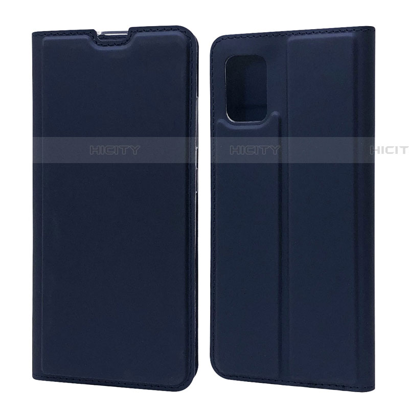 Custodia Portafoglio In Pelle Cover con Supporto L07 per Samsung Galaxy A71 5G Blu