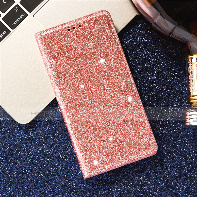 Custodia Portafoglio In Pelle Cover con Supporto L07 per Samsung Galaxy S20 5G Oro Rosa