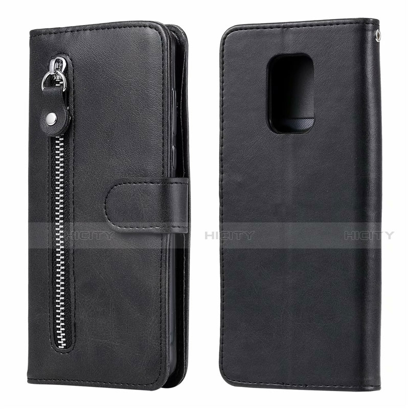 Custodia Portafoglio In Pelle Cover con Supporto L07 per Xiaomi Redmi Note 9 Pro Nero