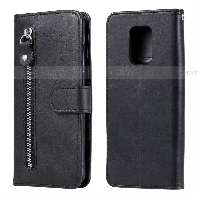 Custodia Portafoglio In Pelle Cover con Supporto L07 per Xiaomi Redmi Note 9S Nero