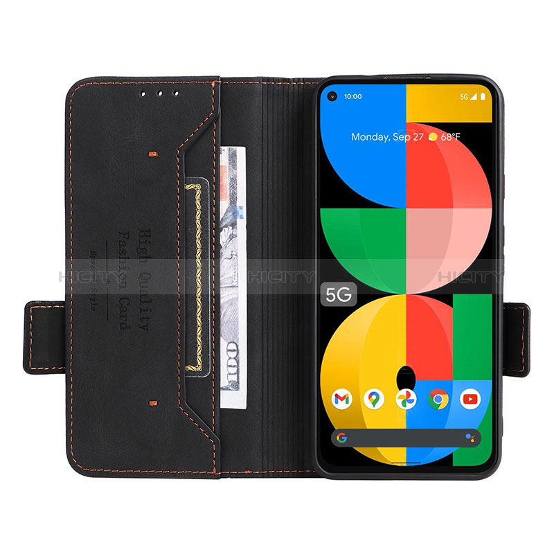 Custodia Portafoglio In Pelle Cover con Supporto L07Z per Google Pixel 5a 5G