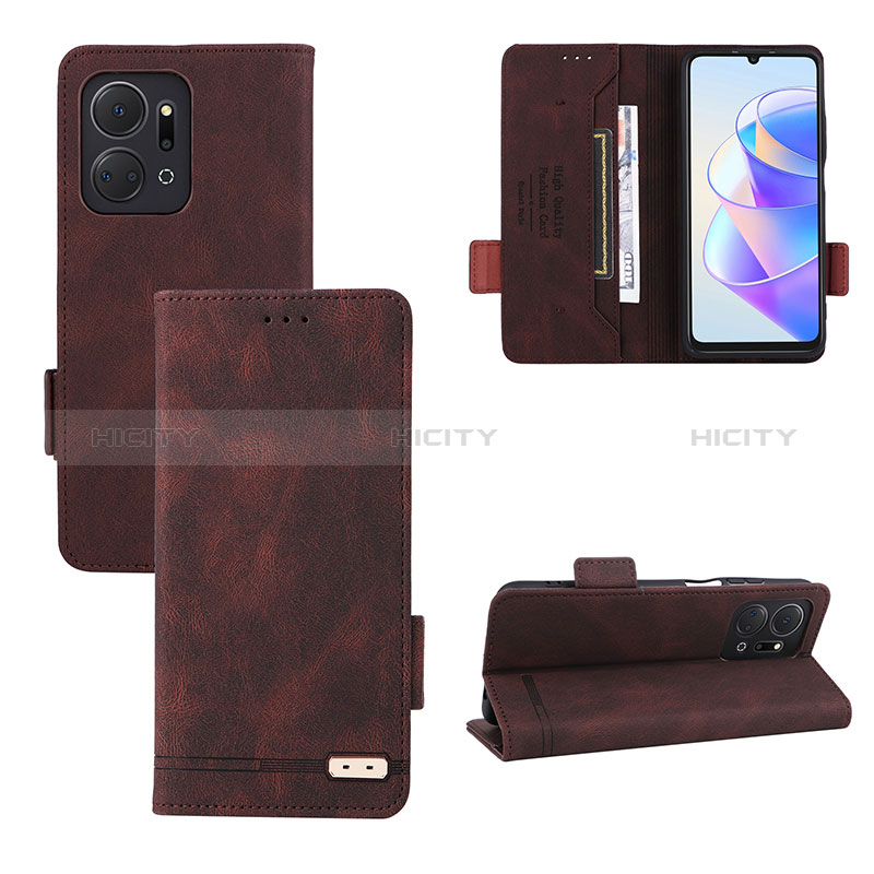 Custodia Portafoglio In Pelle Cover con Supporto L07Z per Huawei Honor X7a