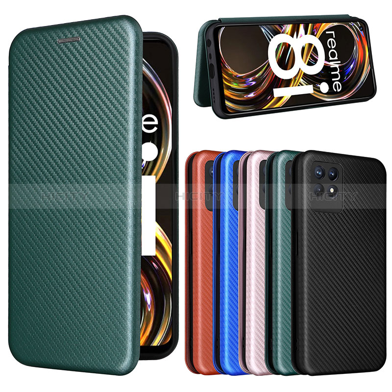 Custodia Portafoglio In Pelle Cover con Supporto L07Z per Realme 8i