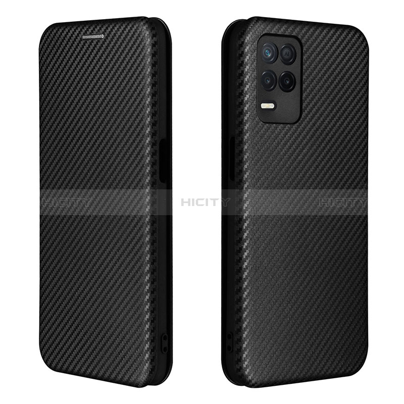 Custodia Portafoglio In Pelle Cover con Supporto L07Z per Realme 8s 5G Nero