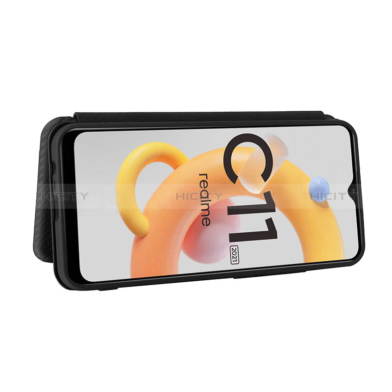 Custodia Portafoglio In Pelle Cover con Supporto L07Z per Realme C11 (2021)