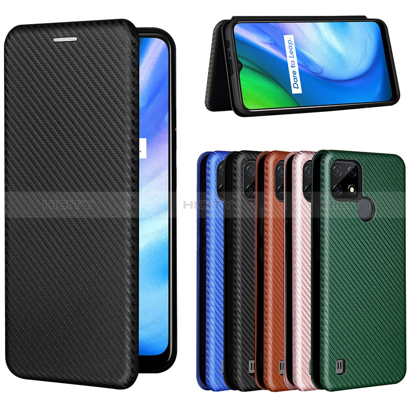 Custodia Portafoglio In Pelle Cover con Supporto L07Z per Realme C21