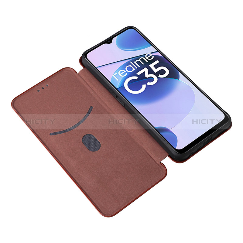 Custodia Portafoglio In Pelle Cover con Supporto L07Z per Realme C35