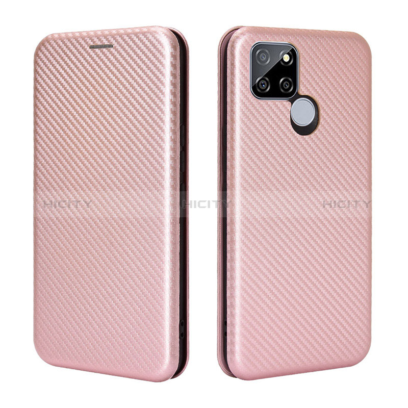 Custodia Portafoglio In Pelle Cover con Supporto L07Z per Realme Q2i 5G Oro Rosa