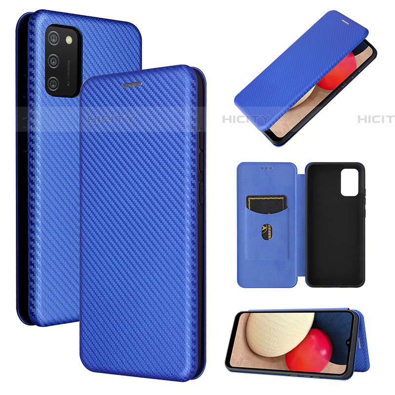 Custodia Portafoglio In Pelle Cover con Supporto L07Z per Samsung Galaxy A03s