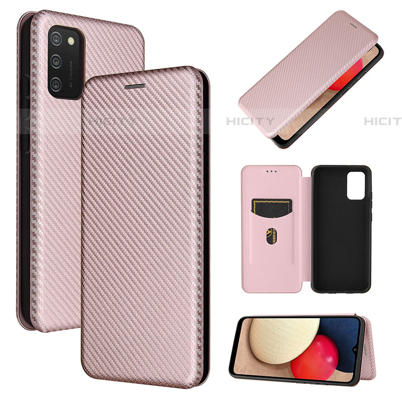 Custodia Portafoglio In Pelle Cover con Supporto L07Z per Samsung Galaxy A03s