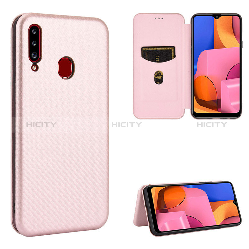 Custodia Portafoglio In Pelle Cover con Supporto L07Z per Samsung Galaxy A20s