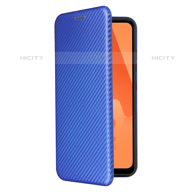 Custodia Portafoglio In Pelle Cover con Supporto L07Z per Samsung Galaxy M32 5G Blu