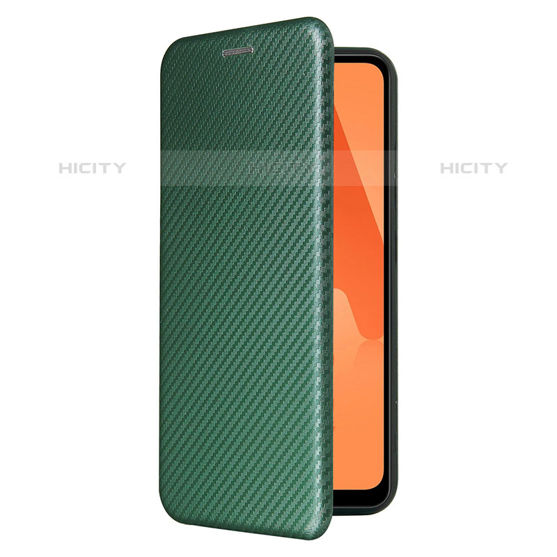 Custodia Portafoglio In Pelle Cover con Supporto L07Z per Samsung Galaxy M32 5G Verde