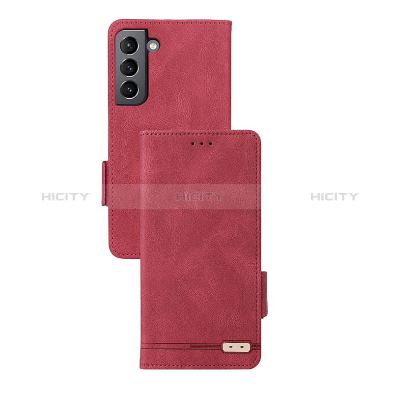 Custodia Portafoglio In Pelle Cover con Supporto L07Z per Samsung Galaxy S24 Plus 5G Rosso