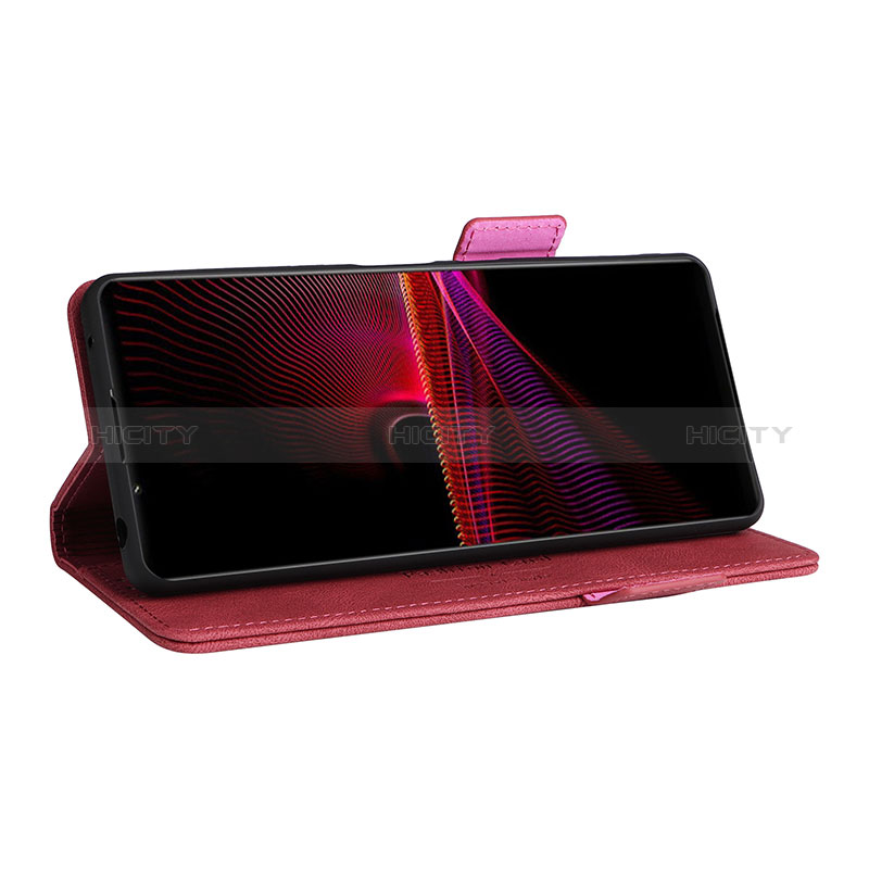 Custodia Portafoglio In Pelle Cover con Supporto L07Z per Sony Xperia 1 III