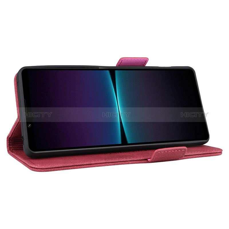 Custodia Portafoglio In Pelle Cover con Supporto L07Z per Sony Xperia 1 IV SO-51C