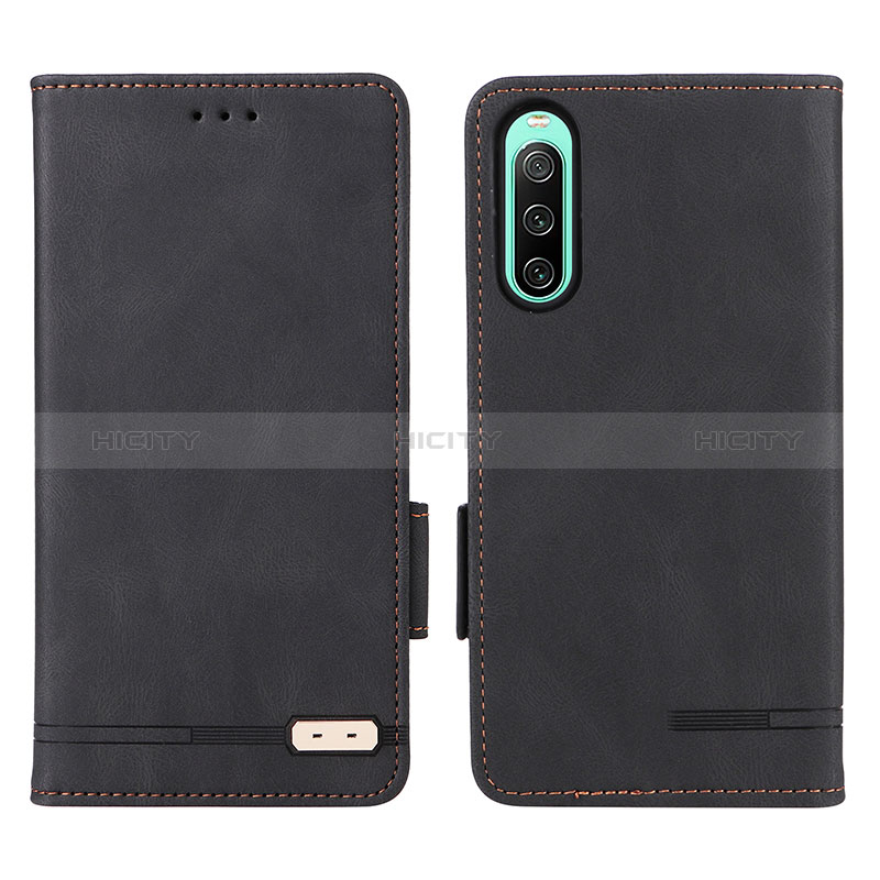 Custodia Portafoglio In Pelle Cover con Supporto L07Z per Sony Xperia 10 IV