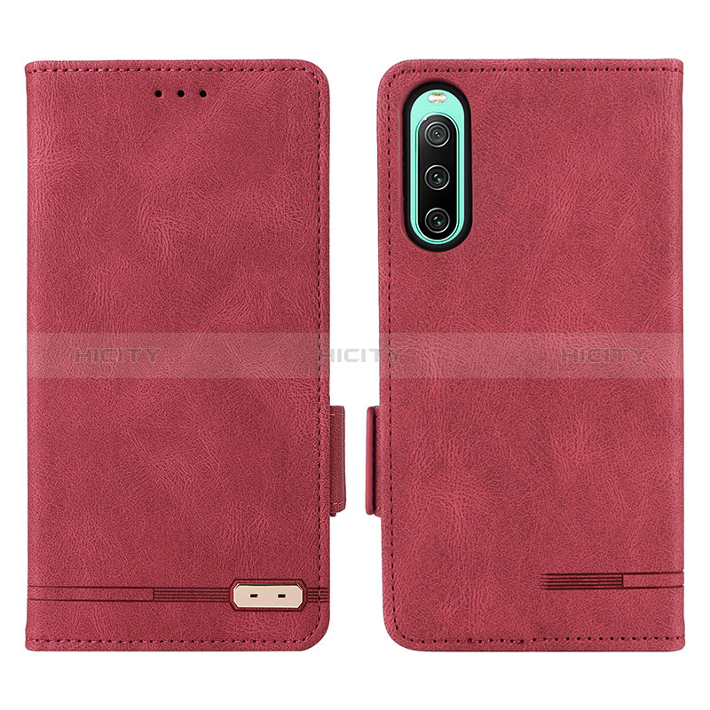 Custodia Portafoglio In Pelle Cover con Supporto L07Z per Sony Xperia 10 IV