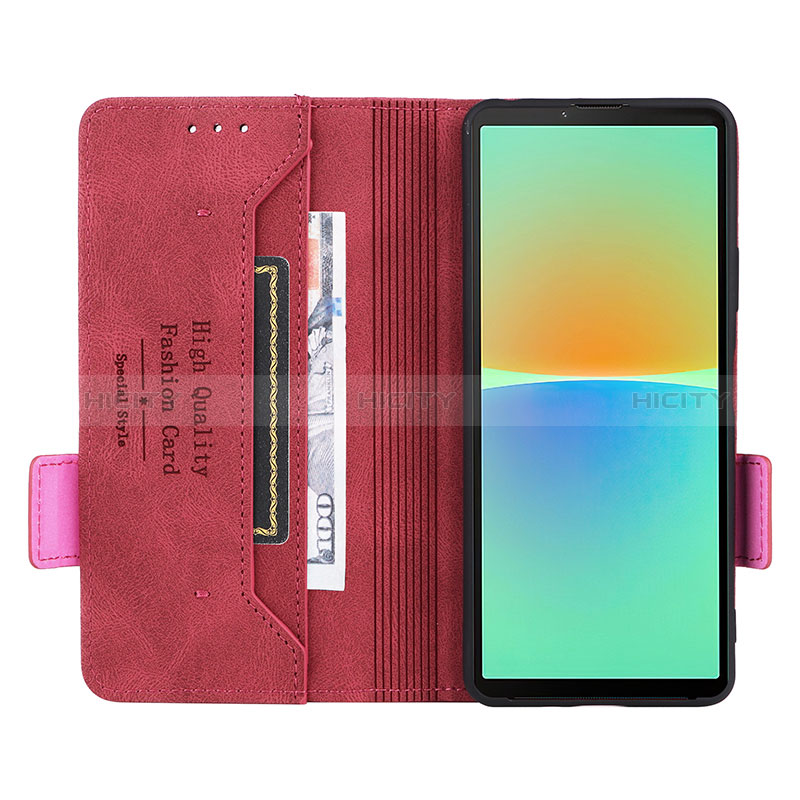 Custodia Portafoglio In Pelle Cover con Supporto L07Z per Sony Xperia 10 IV