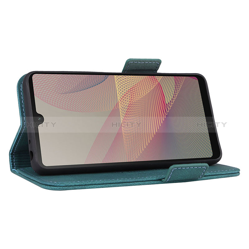 Custodia Portafoglio In Pelle Cover con Supporto L07Z per Sony Xperia Ace III