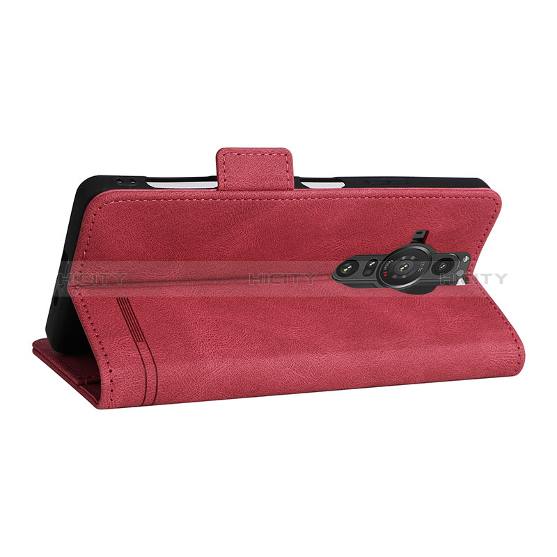 Custodia Portafoglio In Pelle Cover con Supporto L07Z per Sony Xperia PRO-I