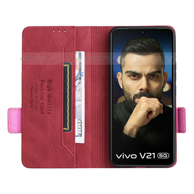 Custodia Portafoglio In Pelle Cover con Supporto L07Z per Vivo V21s 5G