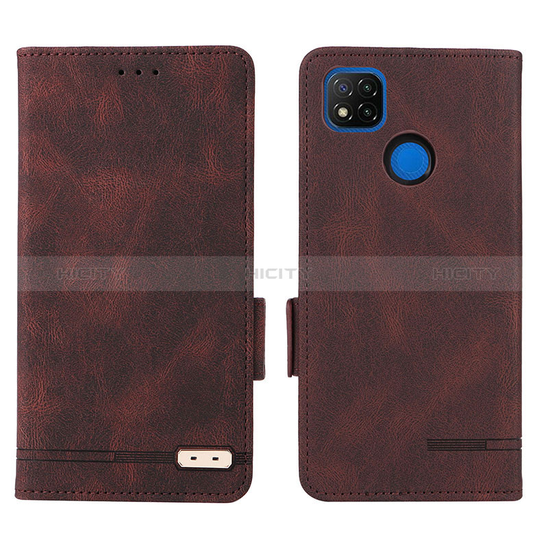 Custodia Portafoglio In Pelle Cover con Supporto L07Z per Xiaomi POCO C31 Marrone