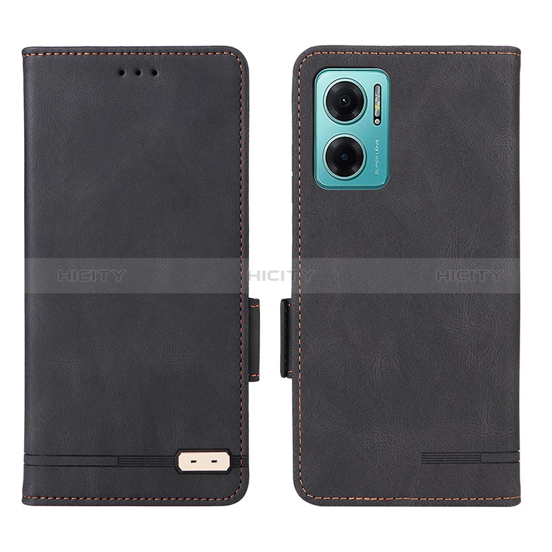 Custodia Portafoglio In Pelle Cover con Supporto L07Z per Xiaomi Redmi 10 Prime Plus 5G Nero