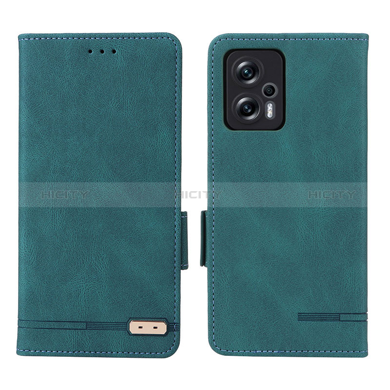 Custodia Portafoglio In Pelle Cover con Supporto L07Z per Xiaomi Redmi K50i 5G Verde