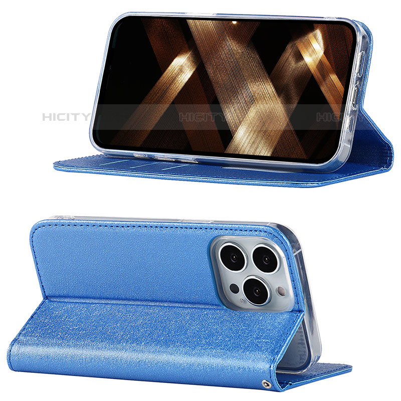 Custodia Portafoglio In Pelle Cover con Supporto L08 per Apple iPhone 16 Pro