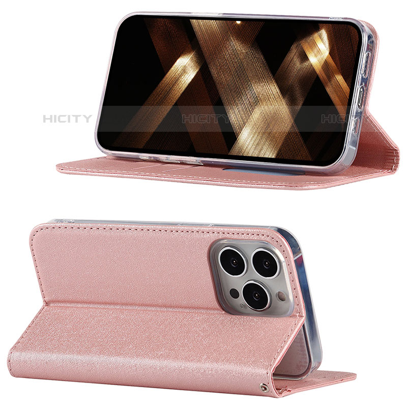 Custodia Portafoglio In Pelle Cover con Supporto L08 per Apple iPhone 16 Pro