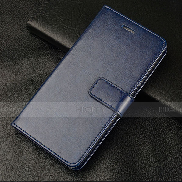 Custodia Portafoglio In Pelle Cover con Supporto L08 per Huawei Honor 10 Lite Blu