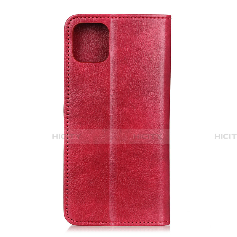 Custodia Portafoglio In Pelle Cover con Supporto L08 per Huawei Honor 30S Rosso