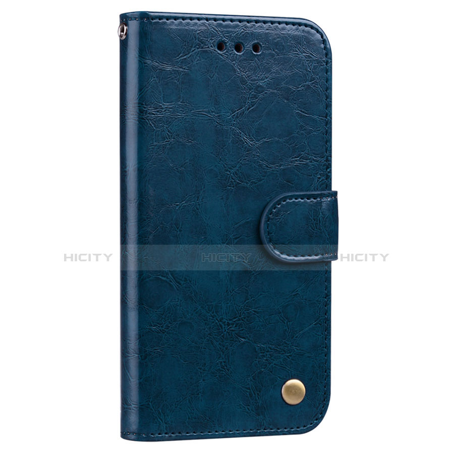 Custodia Portafoglio In Pelle Cover con Supporto L08 per Huawei P20 Pro Blu