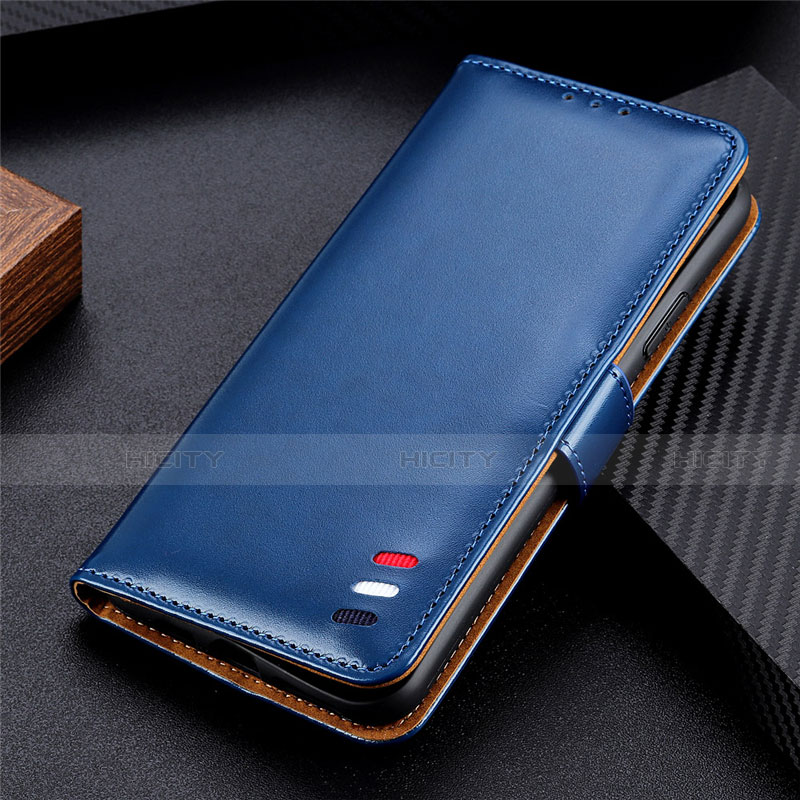 Custodia Portafoglio In Pelle Cover con Supporto L08 per Xiaomi Mi 10T Pro 5G Blu