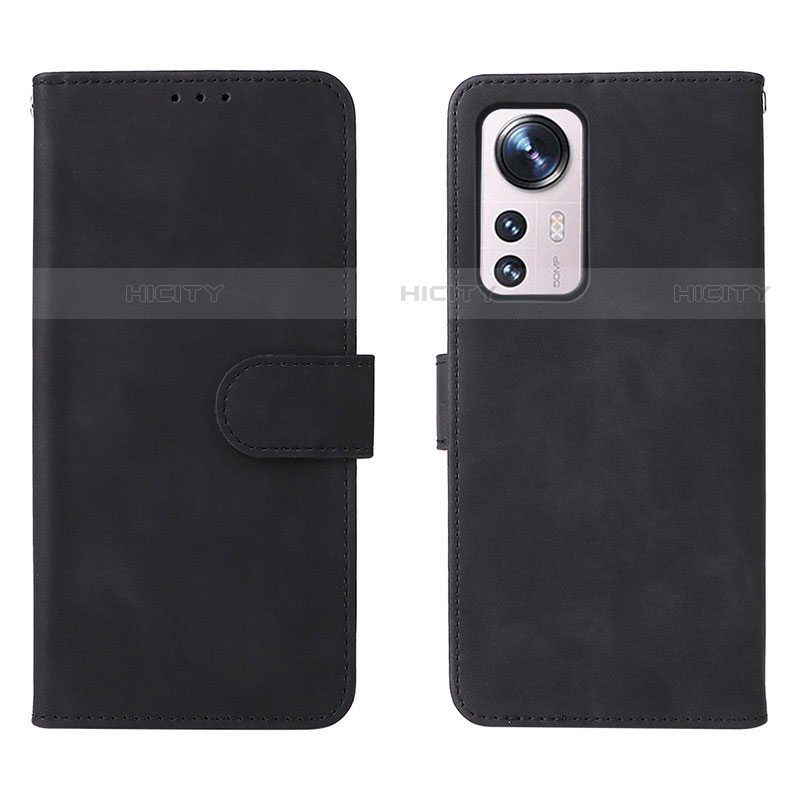 Custodia Portafoglio In Pelle Cover con Supporto L08 per Xiaomi Mi 12S 5G Nero