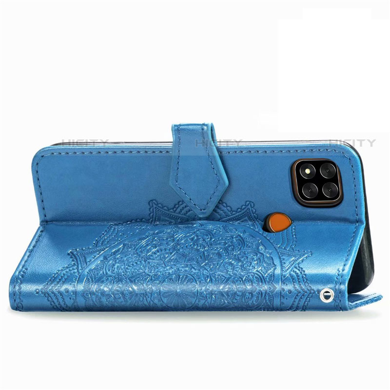 Custodia Portafoglio In Pelle Cover con Supporto L08 per Xiaomi Redmi 9 India