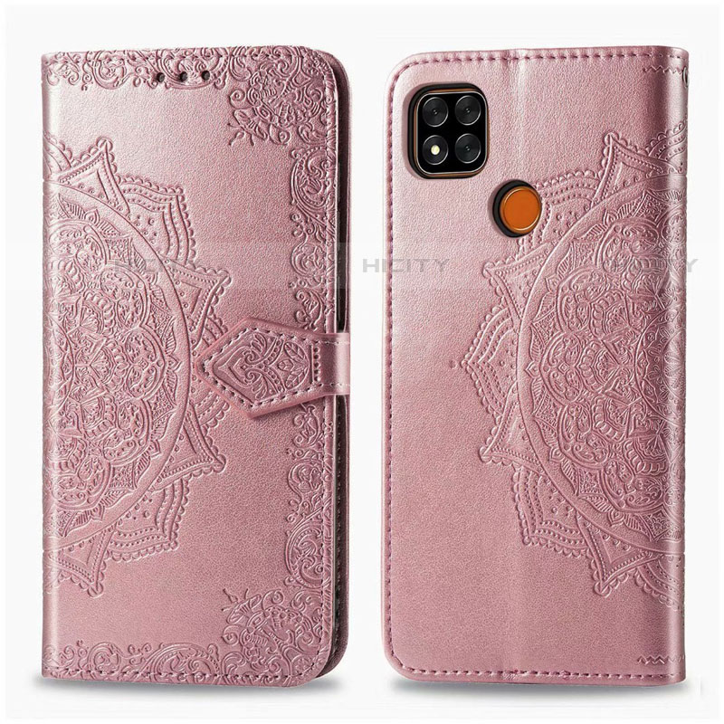 Custodia Portafoglio In Pelle Cover con Supporto L08 per Xiaomi Redmi 9 India