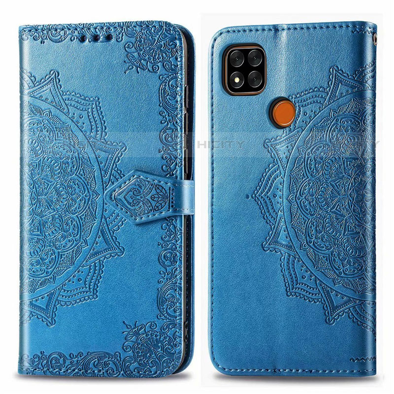 Custodia Portafoglio In Pelle Cover con Supporto L08 per Xiaomi Redmi 9 India