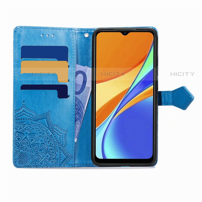 Custodia Portafoglio In Pelle Cover con Supporto L08 per Xiaomi Redmi 9 India