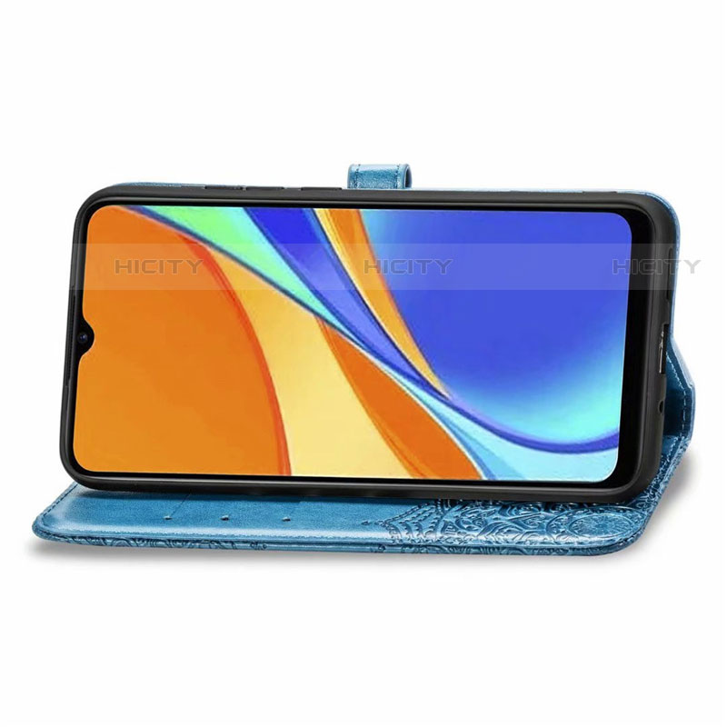 Custodia Portafoglio In Pelle Cover con Supporto L08 per Xiaomi Redmi 9 India