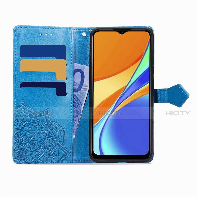 Custodia Portafoglio In Pelle Cover con Supporto L08 per Xiaomi Redmi 9C NFC