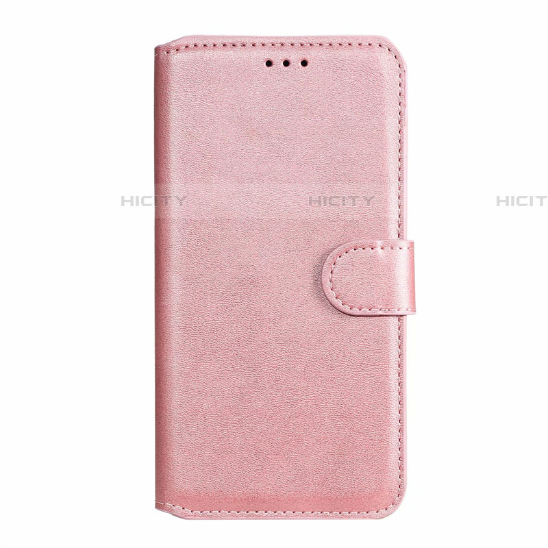 Custodia Portafoglio In Pelle Cover con Supporto L08 per Xiaomi Redmi Note 9S Oro Rosa