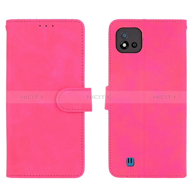 Custodia Portafoglio In Pelle Cover con Supporto L08Z per Realme C11 (2021) Rosa Caldo