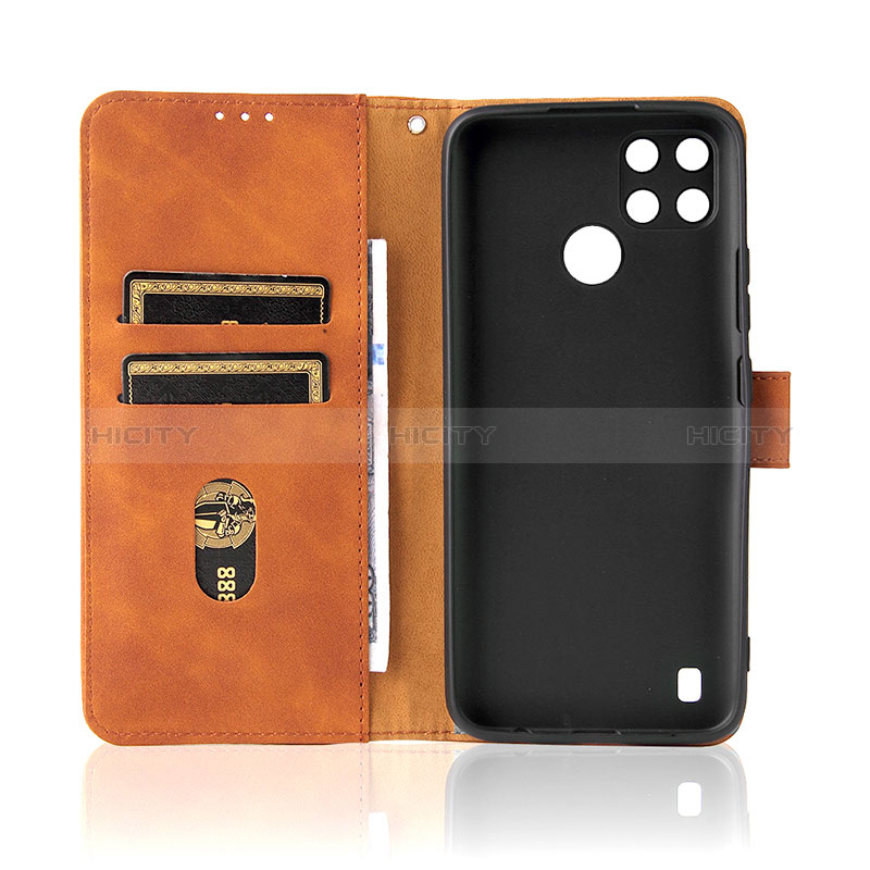 Custodia Portafoglio In Pelle Cover con Supporto L08Z per Realme C25Y