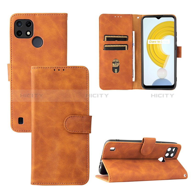 Custodia Portafoglio In Pelle Cover con Supporto L08Z per Realme C25Y India