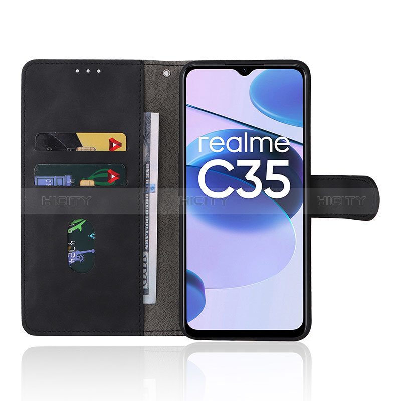 Custodia Portafoglio In Pelle Cover con Supporto L08Z per Realme C35