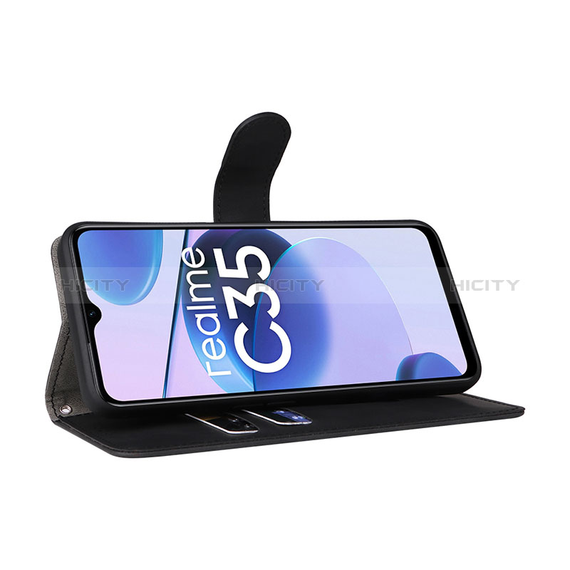 Custodia Portafoglio In Pelle Cover con Supporto L08Z per Realme C35